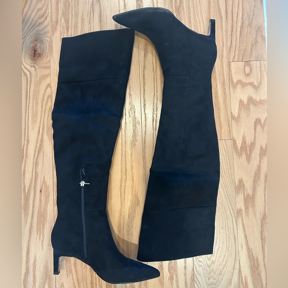 Marc Fisher Qulie Black Over-the-Knee Boots